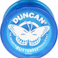 Duncan Toys Butterfly Yo-Yo, Beginner Yo-Yo with String, Steel Axle and Plastic Body, Blue