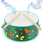Boao Kids Drum Set For Toddler Over Age 6 Year Wooden Drum 8'' W X 3.7'' H Toys With Adjustable Strap And 2 Drumsticks Education