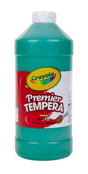 Crayola Tempera Paint, Green Kids Paint, 32 oz, School Painting Supplies, Gifts for Kids, 3, 4, 5, 6
