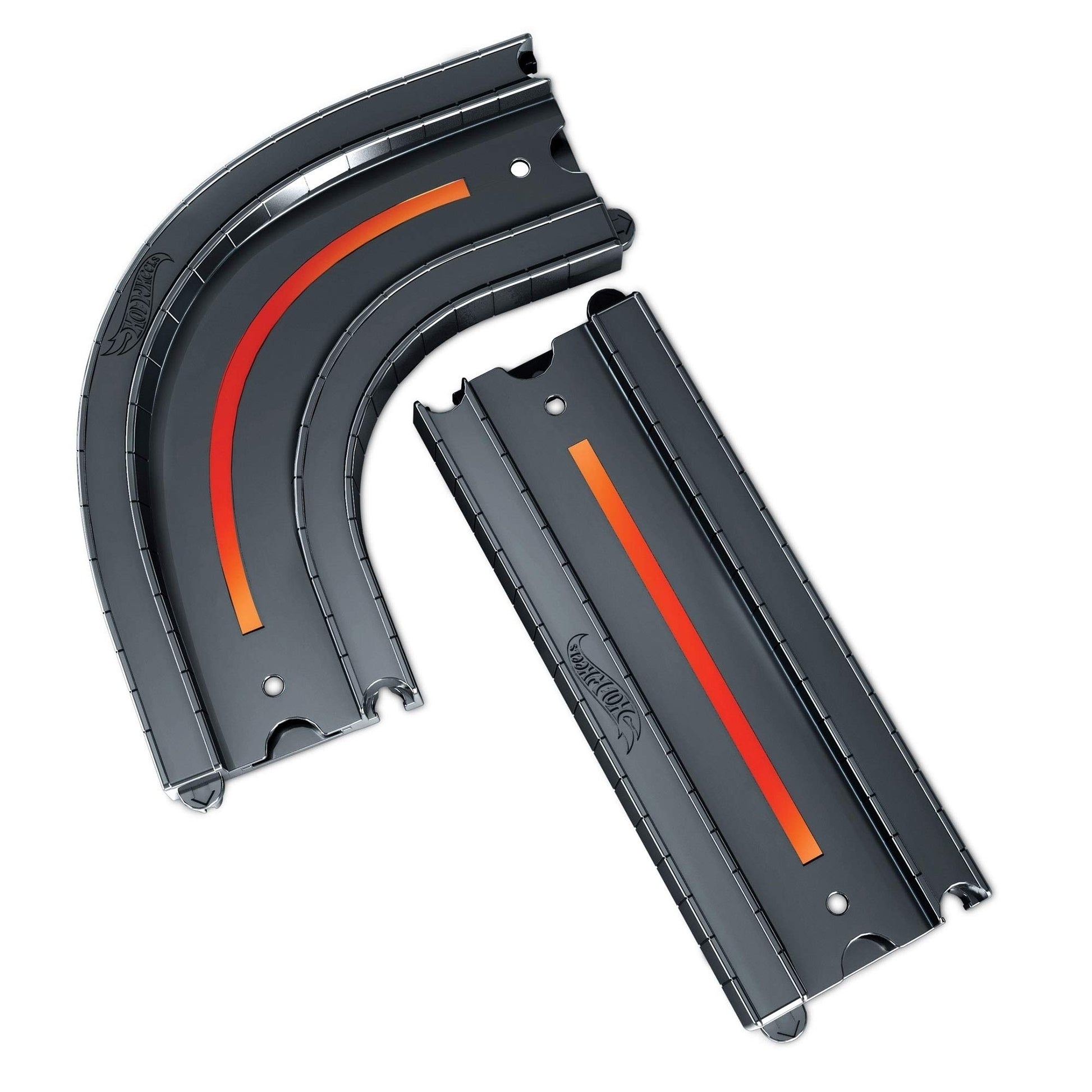 Hot Wheels Track Pack Accessory - Straight + Curved, Multicolor -Like New