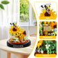 ZQJKLE Sunflower Bee Bouquet Building Block Set, 548 PCS, Medium, Yellow, Acrylonitrile Butadiene Styrene, Model P2280