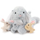 Beniny Large Bunny Stuffed Animal 24'' - 4Pcs Stuffed Bunny Rabbit Plush Toy Gifts For Kids - Cuddly Mommy Bunny Surprise With 3