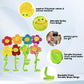 Tplay Flower Plush Kids Toy: Bendable Stem Stuffed Sunflower - Soft Bendy Felt Bouquet Set Age 2-4