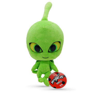 Miraculous Ladybug - Kwami Mon Ami Wayzz, 9-Inch Turtle Plush Toys For Kids, Super Soft Stuffed Toy With Resin Eyes, High Glitter And Gloss, And Detailed Stitching Finishes (Wyncor)