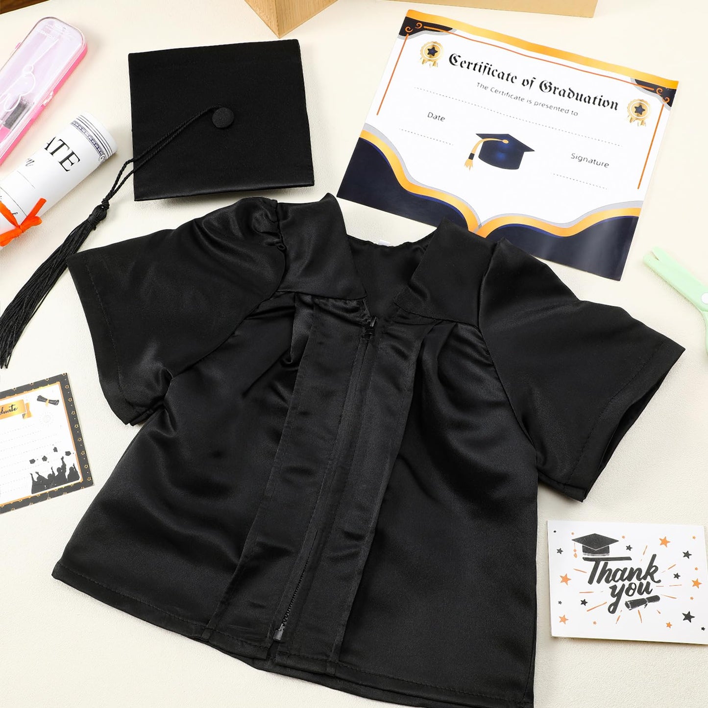 Cozypower Baby Graduation Cap and Gown for Infant Toddler Costume With Certificate for Preschool Nicu Gift (S(0-6 Months))