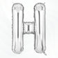 Flyloons Silver H Letter Foil Balloon Alphabets Balloons Perfect for Birthday Decoration Items, Anniversary, Bachelorette, Weddi