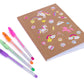 Hot Focus Diy Unicorn Notebook Kit - Decorate Your Own Journal Diary With 4 Scented Gel Pens, Scratch ‘N Sniff Unicorn Stickers And Stencils