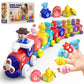 Learning Train Toy Train Set, Push and Pull Toy with Stacking Blocks Toys