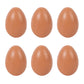 Wooden Easter Eggs,Boxed Wooden Dummy Eggs 6Pcs(Brown)