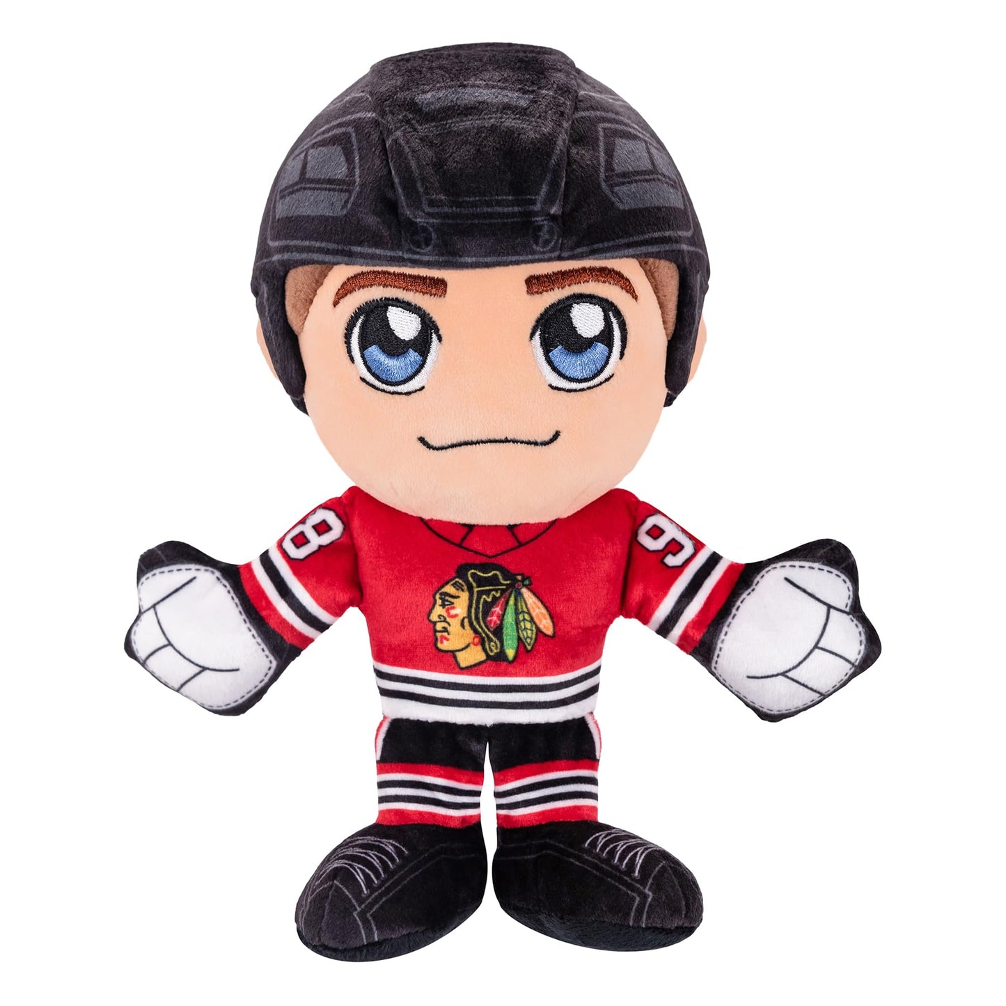 Bleacher Creatures Connor Bedard Plush - 8" Soft Chibi Doll, Chicago Blackhawks, Crystal Velboa Polyester, Model K8-NHP-BHK-CBE