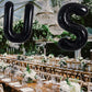 Toniful 40 Inch Large Black U Letter Balloons Jumbo Helium Balloons,Foil Mylar Big Alphabet Balloons For Birthday Party Annivers