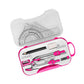 Jazzy Pearls Math Geometry Kit Compass Set Protractor Triangle Ruler School Teachers Pink Stencils & Templates MultiPurpose Cra