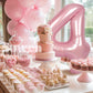 Suwen 40 Inch Pink Large 4 Number Balloons Big Foil Helium Number Balloons 0-9 Jumbo Happy 4Th Mylar Birthday Party Decorations