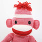Plushland Adorable Sock Monkey, The Original Traditional Hand Knitted Stuffed Animal Toy Gift-For Kids, Babies, Teens, Girls And Boys Baby Doll Present Puppet 20 Inches (New Pink)