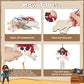 Fennoral 9 Pack Wind Chime Kit For Kids Make Your Own Pirates Wind Chime Wooden Arts And Crafts For Girls Boys Ornaments Diy Col