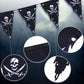 90 ft Pirate Flags Jolly Roger Banner Pirate Party Decoration Skull Triangle Flags Bunting for Party Outdoor Decoration Supplies