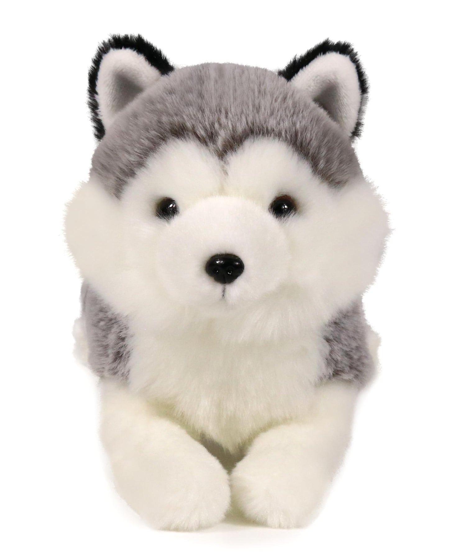 Ice King Bear 8" Gray Little Siberian Husky Plush Toy - Soft Polyester Stuffed Animal, Model IKB6910915s