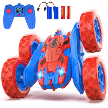 Spider Remote Control Car for Kids RC Stunt Cars for Boys 360Rotating 4WD Electric Rechargeable Vehicle Toy Car for Boy Age 6-8 