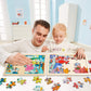 Top Bright 24 Piece Toddler Puzzles 3 Year Old - Wooden Jigsaw Puzzles For Kids Ages 4-8 - Forest Animals