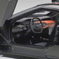 Autoart 2017 Ford GT Shadow Black with Orange Stripes 1/18 Model Car