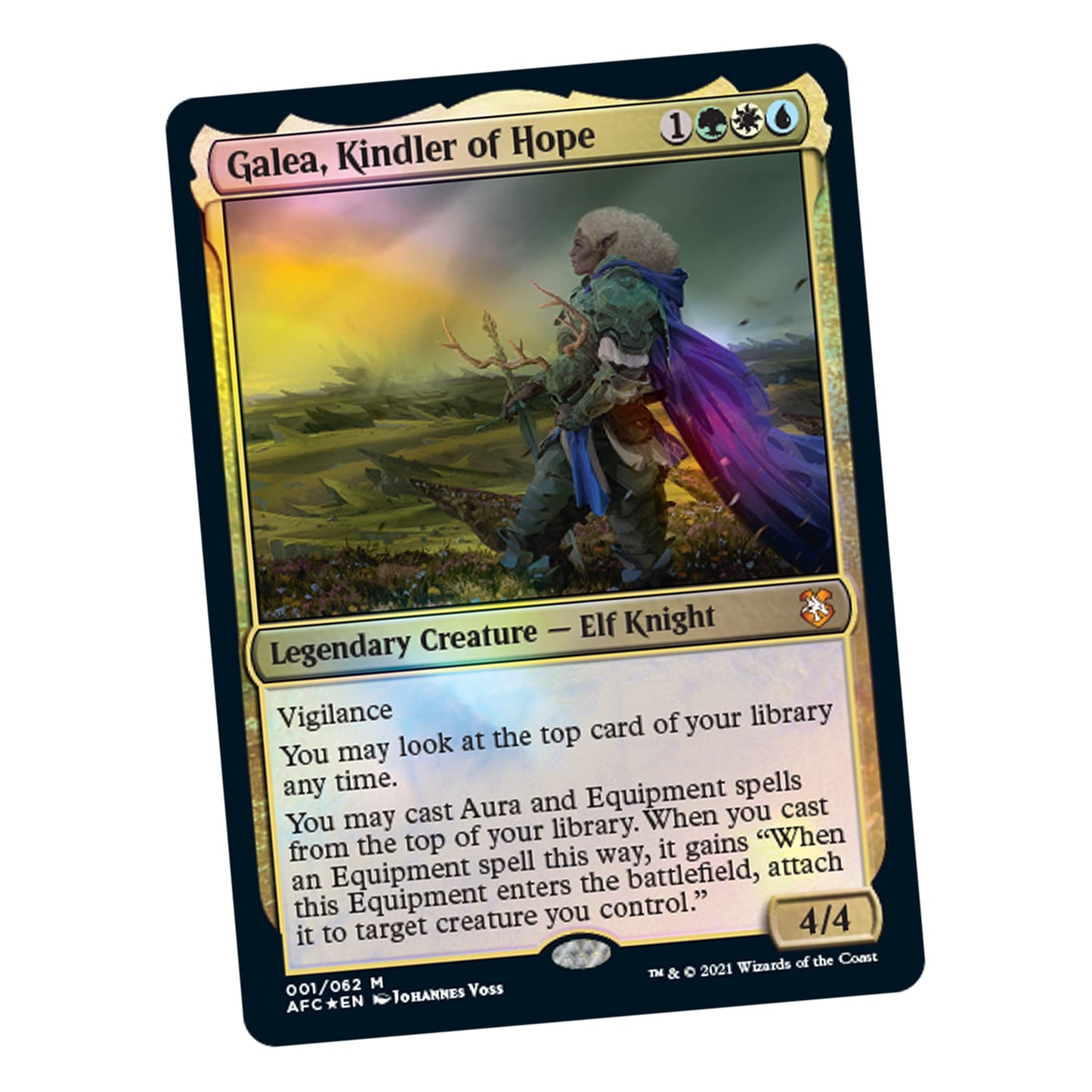 Magic: The Gathering Adventures In The Forgotten Realms Commander Deck - Aura Of Courage (Green-White-Blue)