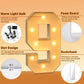 Imprsv 3Ft Light Up Numbers, Marquee Numbers For Birthday Decorations Anniversary Party Decor, Mosaic Numbers For Balloons Numbe