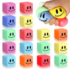 16 Pack Mini Slow Rising Stress Cube, Square Fidget Ice Cube Stress Balls, Stretchy Fidget Toy For Anxiety Stress Relief, Classr