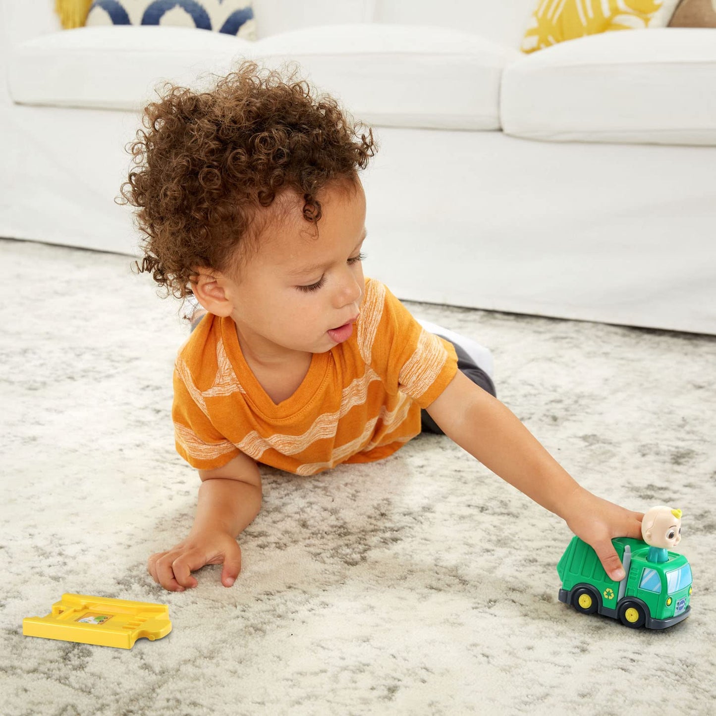 VTech CoCoMelon Go! Go! Smart Wheels JJs Recycling Truck and Track
