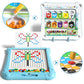 2-In-1 Large Magnetic Drawing Board For Toddlers Kids, Magnetic Color And Number Maze, Magnetic Dot Art Board For Kids, Montesso