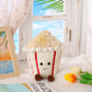 Apricot Lamb Soft Plush Popcorn Toy, Fluffy 7.9-Inch Stuffed Animal for Kids, White Polyester, Cute Gift for Baby Girls and Boys
