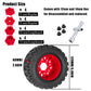 Rcarmubwow Rc Wheels And Tires For 1/10 Rc Scale Car,Rustler Stampede Hoss,Arrm A Granite Vorteks Big Rock 3S,Mx28 2.8'' Truck T