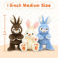 Karister 6Pcs Bulk Bunny Plush  Cute Soft Rabbit Stuffed Animal in Bulk for Kids Girls Boys  15 Easter Basket Stuffers Decorations  Bunny Plushies for Christmas Birthday  Forest Theme Party Decor