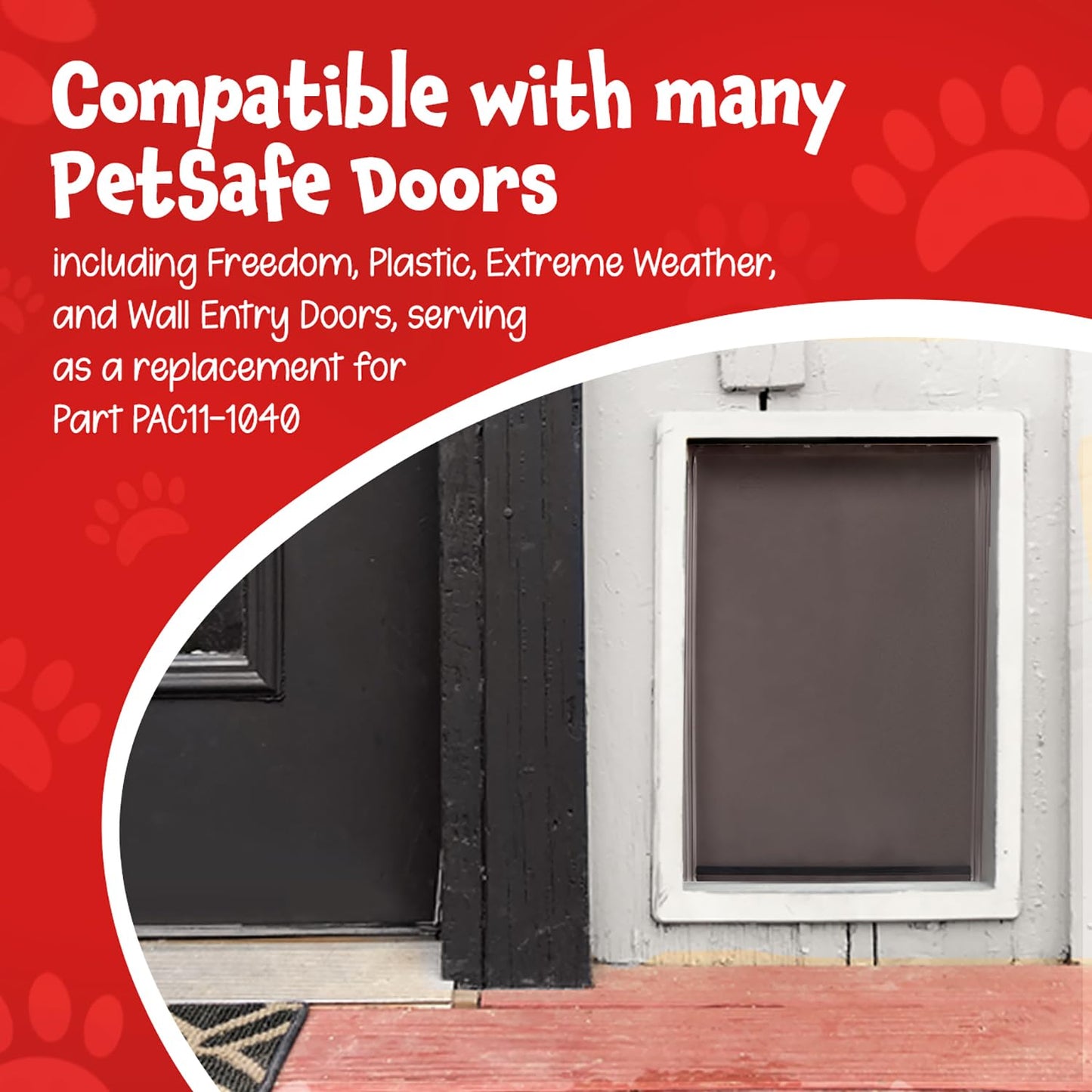 Extra Large Replacement Dog Door Flap compatible with PetSafe Freedom Doggie Doors PAc 11-11040 - Measures 13 34A x 23 34A Made