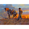 Najiaxiaowu Wooden 1000 Pieces Jigsaw Puzzles For Adults, Elderly Or Kids, Western Cowboy Rider Prairie Wind Flower Puzzle For F