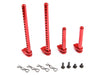 TT-02 Metal Front Rear Body Holder Kit for TT02 Upgrade Part (Red)