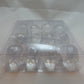 Pacific Giftware 12 Clear Crystal Like Mini Skulls Figurines Busts.Cute! 1 Dozen! Halloween Decor Collectible Figurine.