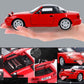 Mzexoma Mazda Miata MX5 Diecast Toy Car - 1/32 Pull Back RC Sports Car with Lights & Sound, Red Model KT-MIA-RD401 for Kids Age 4-