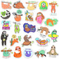 SUSIHI Sloth Stickers for Kindle Kids Sloth Stickers for Water Bottles Scrapbook Laptop Book Waterproof(50 Pcs)