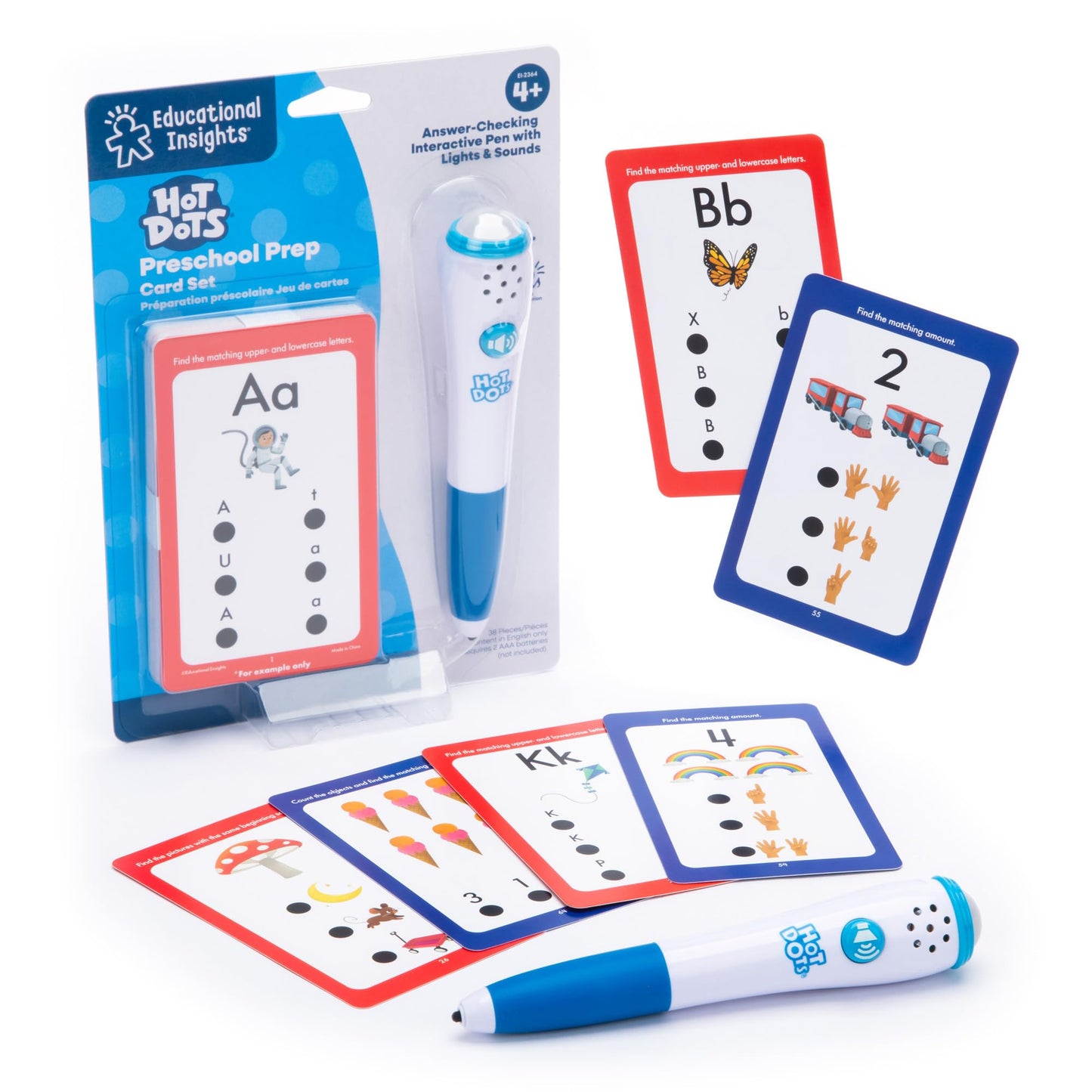 Educational Insights Hot Dots? Preschool Prep Set - Toddler Learning Workbooks, Reading And Math Games, Abc Flash Cards, Homesch