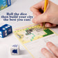 Thames & Kosmos My City Roll and Build Board Game | Fast-Paced Dice Game for 1-6 Players | Cardboard | Model 682385 | Gold