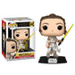 Funko POP Star Wars: The Rise of Skywalker, Ep. 9 - Rey with Yellow Saber Vinyl Bobblehead,Multicolor,Standard,51482