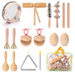 Excluzo 11Pcs Children Hand Percussion Instruments Kit Portable Kids Music Enlightenment Musical Instruments SetBuzhi