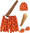 Family Halloween Costumes With Baby 2024 Flintstones Bambam Toddler Mommy And Me Newborn Boy Kids Outfit,6-12 Months Orange