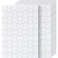 Mr. Pen- Blank Puzzle, 10 Pack, 63 Pieces/Pack, 8.2' X 5.6', White Puzzle, Blank Puzzles To Draw On, All White Puzzle, Blank Puzzle Pieces To Write On, Blank Jigsaw Puzzle Pieces