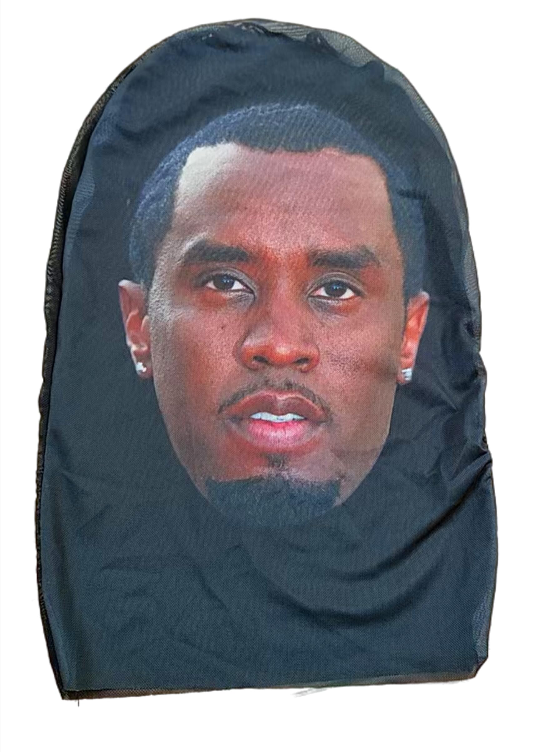 Celebrity P.Diddy Mesh Mask, Realistic Rapper Sheisty Mask Head, Full Funny Baraklava Hat, Cosplay Prop (P.Diddymask)