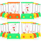 Zhanmai 16 Pcs Handheld Water Game Arcade Water Ring Game For Beach Toys Party Favor Fish Rings Fun Game For Basketball Fun Gifts For Men Retro Pastime, Without Water