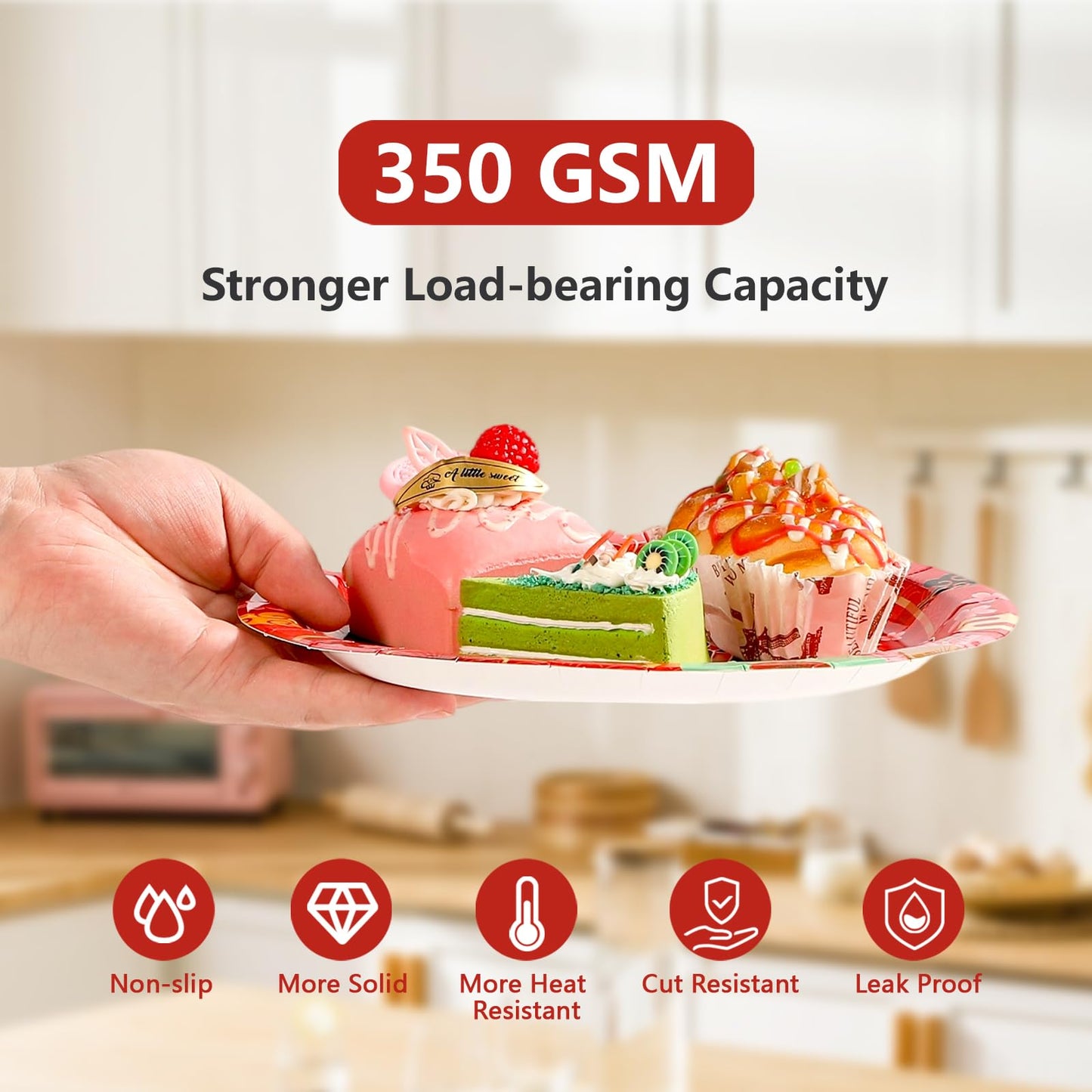 Grencian 96 Pcs Hibachi Party Decorations Folding Fans Birthday Party Supplies Disposable Japanese Fans Paper Plates Tableware f