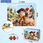 Puzzles For Kids Ages 4-8,Kids Puzzles In A Metal Box, Cute Toys Puzzles,Children Boys Girls Learning Educational Puzzles Packed