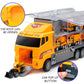 Joyfia Toys for Boys, 11 in 1 Engineering Die-cast Construction Car Toddler Toys, Excavator Dumper Bulldozer, Kids Transport Car