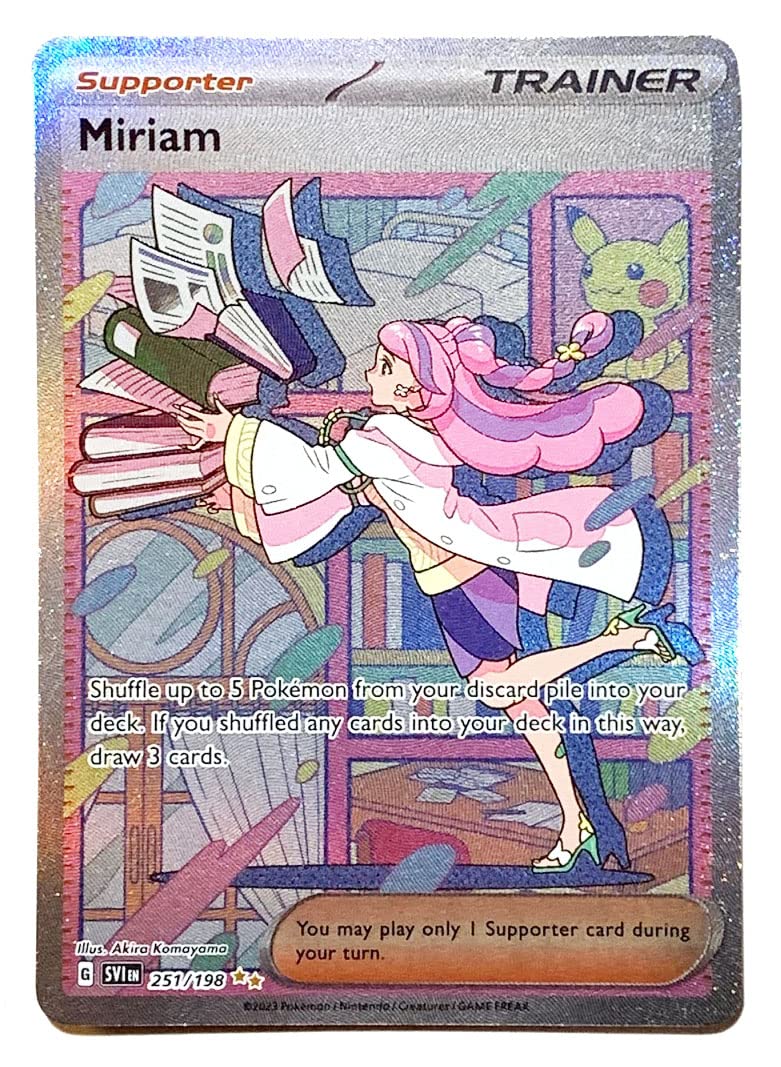 Pokemon - Miriam 251/198 - Scarlet & Violet - Special Illustrator Rare - Holo Full Art
